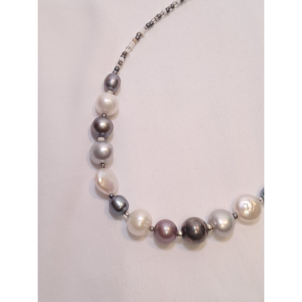 NWT Peyote Bird Multicolor Freshwater Pearls & Seed Beads Necklace 17.5"